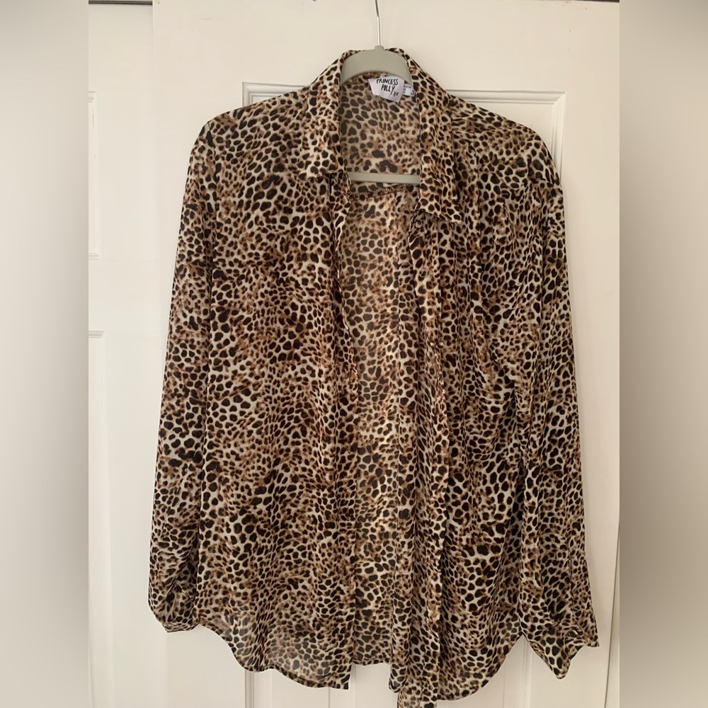 Princess Polly Ziggy Shirt Leopard